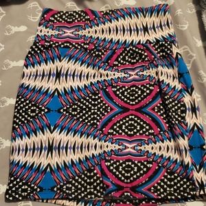 Multicolor mini skirt